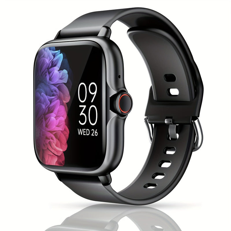 Smart Watch, tela de toque total de 4,65 cm com mensagem, resposta, chamada, monitoramento do sono, pedômetro esportivo, alertas de informações, para telefones iPhone Android, smartbands Fitness Watch para mulheres e homens.